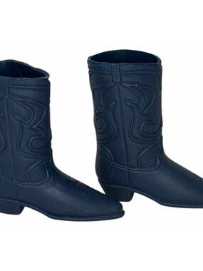 Vintage Barbie Ken Doll Navy Cowboy Boots 1970s 1980s Horse Rider Riding Pair 2